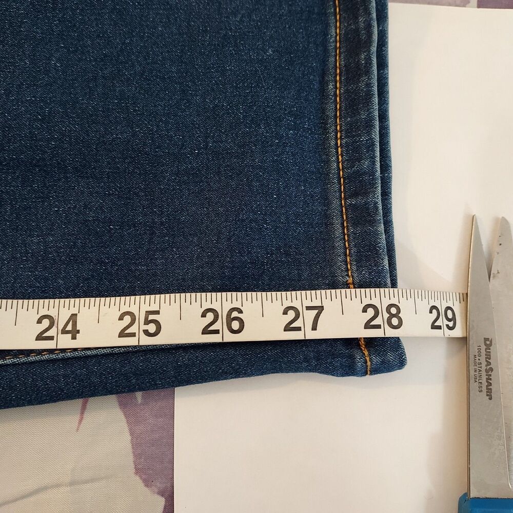 Terra & Sky Women's Plus Size 4X Blue Jean Denim Jegging Pull On Stretch - Picture 13 of 13